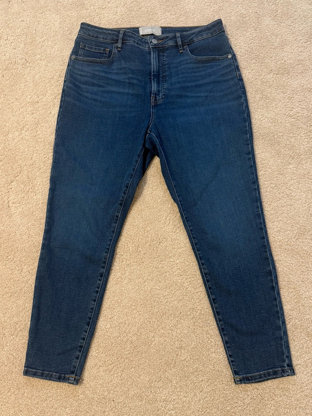 Everlane The Curvy High-Rise Skinny Jean Dark Wash Women’s Size 31